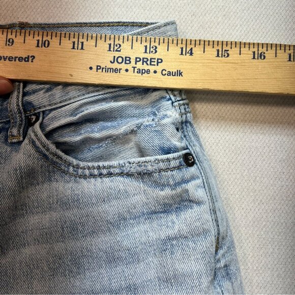 American Eagle Womens Straight Jeans Size 0 Blue Denim Light Wash Denim Casual - Picture 4 of 9